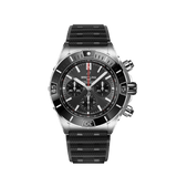  Shop Authentic Breitling Super Chronomat B01 44 Black Dial Black Rubber Strap Watch for Men - AB0136251B2S1 - Luxxuri