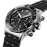  Shop Authentic Breitling Super Chronomat B01 44 Black Dial Black Rubber Strap Watch for Men - AB0136251B2S1 - Luxxuri