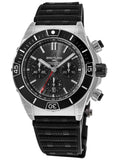  Shop Authentic Breitling Super Chronomat B01 44 Black Dial Black Rubber Strap Watch for Men - AB0136251B2S1 - Luxxuri