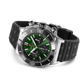  Shop Authentic Breitling Super Chronomat B01 44 Green Dial Black Rubber Strap Watch for Men - AB0136251L1S1 - Luxxuri