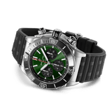  Shop Authentic Breitling Super Chronomat B01 44 Green Dial Black Rubber Strap Watch for Men - AB0136251L1S1 - Luxxuri