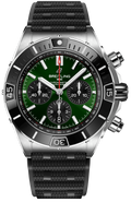  Shop Authentic Breitling Super Chronomat B01 44 Green Dial Black Rubber Strap Watch for Men - AB0136251L1S1 - Luxxuri