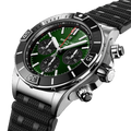  Shop Authentic Breitling Super Chronomat B01 44 Green Dial Black Rubber Strap Watch for Men - AB0136251L1S1 - Luxxuri