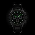 Breitling Navitimer B01 Chronograph 46 Black Dial Black Leather Strap Watch for Men - AB0137211B1P1