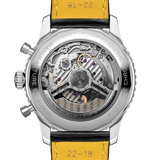  Shop Authentic Breitling Navitimer B01 Chronograph 43 Silver Dial Black Leather Strap Watch for Men - AB0138241G1P1 - Luxxuri