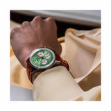  Shop Authentic Breitling Navitimer B01 Chronograph 41 Green Dial Brown Leather Strap Watch for Men - AB0139211L1P1 - Luxxuri