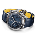  Shop Authentic Breitling Premier B01 Chronograph 42 Blue Dial Blue Leather Strap Watch for Men - AB0145171C1P2 - Luxxuri
