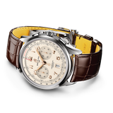  Shop Authentic Breitling Premier B01 Chronograph 42 White Dial Brown Leather Strap Watch for Men - AB0145211G1P1 - Luxxuri