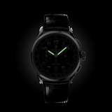  Shop Authentic Breitling Premier B01 Chronograph 42 Black Dial Black Leather Strap Watch for Men - AB0145221B1P1 - Luxxuri