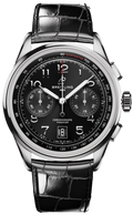  Shop Authentic Breitling Premier B01 Chronograph 42 Black Dial Black Leather Strap Watch for Men - AB0145221B1P1 - Luxxuri
