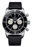  Shop Authentic Breitling Superocean Heritage B01 Chronograph 44 Black Dial Black Mesh Bracelet Watch for Men - AB0162121B1S1 - Luxxuri