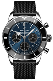  Shop Authentic Breitling Superocean Heritage B01 Chronograph 44 Blue Dial Black Mesh Bracelet Watch for Men - AB0162121C1S1 - Luxxuri