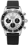  Shop Authentic Breitling Superocean Heritage B01 Chronograph 44 Silver Dial Black Mesh Bracelet Watch for Men - AB0162121G1S1 - Luxxuri