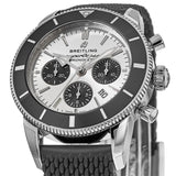  Shop Authentic Breitling Superocean Heritage B01 Chronograph 44 Silver Dial Black Mesh Bracelet Watch for Men - AB0162121G1S1 - Luxxuri