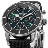  Shop Authentic Breitling Superocean Heritage B01 Chronograph 44 Limited Edition Green Dial Black Mesh Bracelet Watch for Men - AB01621A1L1S1 - Luxxuri