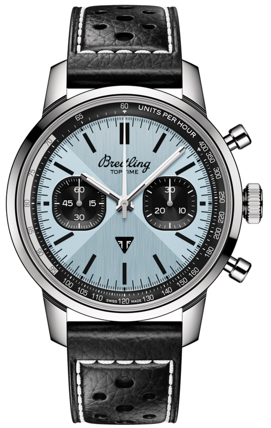  Shop Authentic Breitling Top Time B01 Triumph Blue Dial Black Leather Strap Watch for Men - AB01764A1C1X1 - Luxxuri