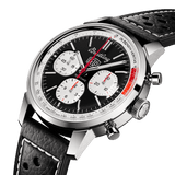  Shop Authentic Breitling Top Time B01 Deus Black Dial Black Leather Strap Watch for Men - AB01765A1B1X1 - Luxxuri