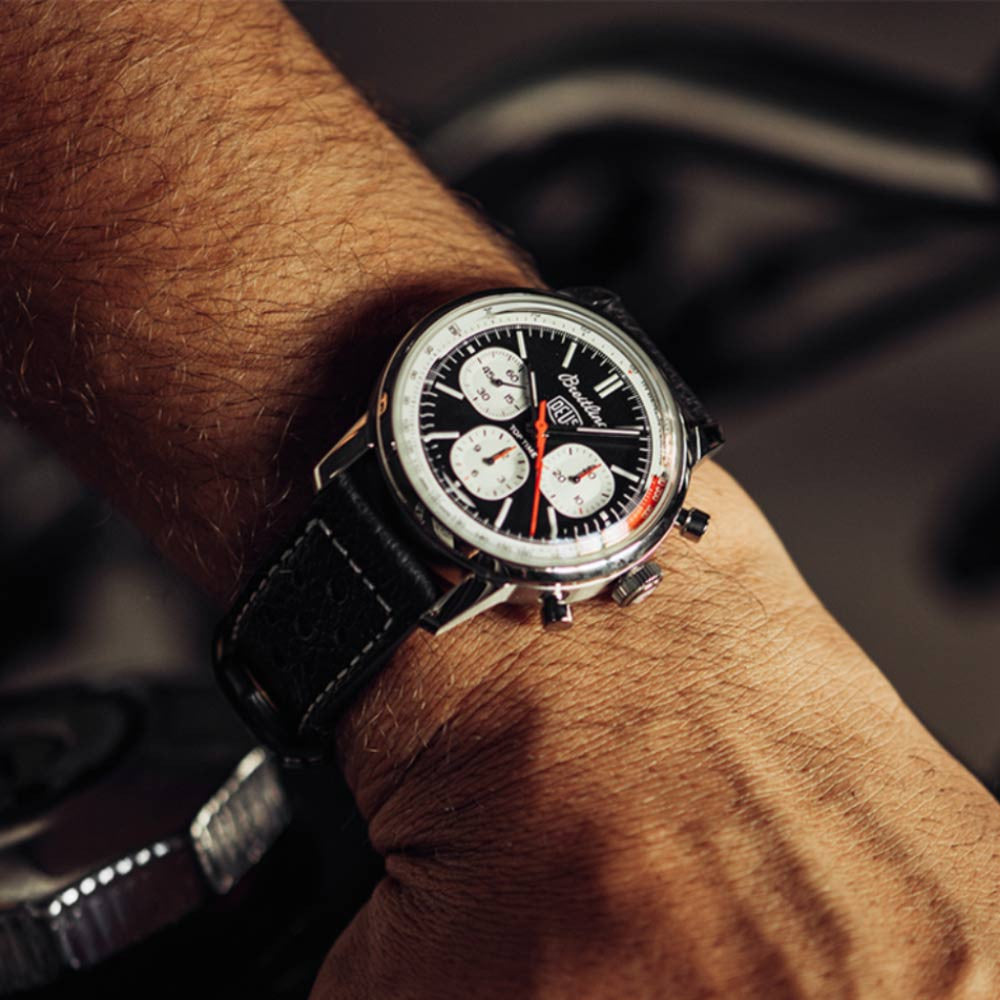  Shop Authentic Breitling Top Time B01 Deus Black Dial Black Leather Strap Watch for Men - AB01765A1B1X1 - Luxxuri