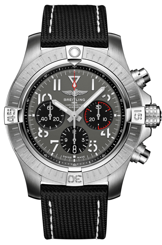  Shop Authentic Breitling Avenger B01 Chronograph 45 Anthracite Dial Black Nylon Strap Watch for Men - AB01821A1B1X1 - Luxxuri