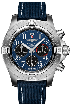  Shop Authentic Breitling Avenger B01 Chronograph 45 Blue Dial Blue Nylon Strap Watch for Men - AB01821A1C1X1 - Luxxuri
