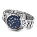  Shop Authentic Breitling Super Avi B04 Chronograph GMT 46 Tribute to Vought F4U Corsair Blue Dial Silver Steel Strap Watch for Men - AB04451A1C1A1 - Luxxuri
