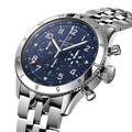 Shop Authentic Breitling Super Avi B04 Chronograph GMT 46 Tribute to Vought F4U Corsair Blue Dial Silver Steel Strap Watch for Men - AB04451A1C1A1 - Luxxuri