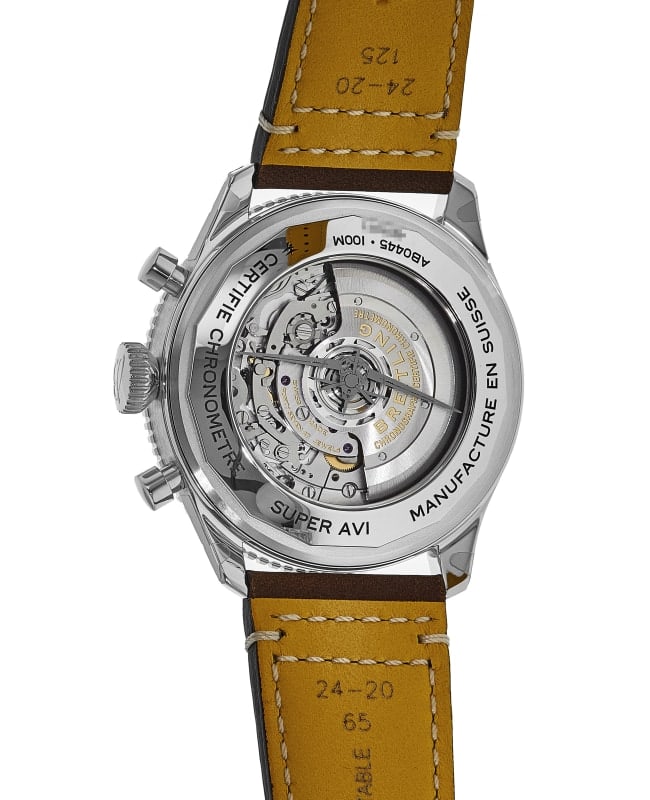  Shop Authentic Breitling Super Avi B04 Chronograph GMT 46 Curtiss Warhawk Green Dial Brown Leather Strap Watch for Men - AB04452A1L1X1 - Luxxuri