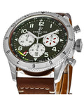  Shop Authentic Breitling Super Avi B04 Chronograph GMT 46 Curtiss Warhawk Green Dial Brown Leather Strap Watch for Men - AB04452A1L1X1 - Luxxuri