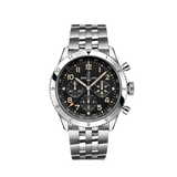  Shop Authentic Breitling Super Avi B04 Chronograph GMT 46 P-51 Mustang Black Dial Silver Steel Strap Watch for Men - AB04453A1B1A1 - Luxxuri