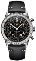 Breitling Navitimer Ref. 806 1959 Re-Edition Black Dial Brown Leather Strap Watch for Men - AB0910371B1X1