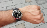  Shop Authentic Breitling Avi Ref. 765 1953 Re-Edition Black Dial Black Leather Strap Watch for Men - AB0920131B1X1 - Luxxuri