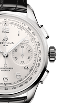  Shop Authentic Breitling Premier B09 Chronograph 40 White Dial Black Leather Strap Watch for Men - AB0930371G1P1 - Luxxuri