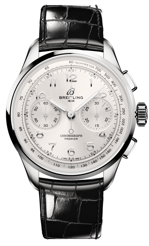  Shop Authentic Breitling Premier B09 Chronograph 40 White Dial Black Leather Strap Watch for Men - AB0930371G1P1 - Luxxuri