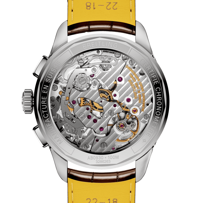  Shop Authentic Breitling Premier B09 Chronograph 40 White Dial Black Leather Strap Watch for Men - AB0930371G1P1 - Luxxuri