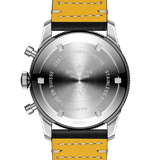  Shop Authentic Breitling Avi Ref. 765 1964 Re Edition Black Dial Black Leather Strap Watch for Men - AB09451A1B1X1 - Luxxuri