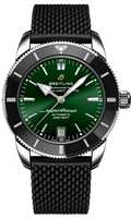 Breitling Superocean Heritage B20 Automatic 42 Green Dial Black Mesh Bracelet Watch for Women - AB2010121L1S1
