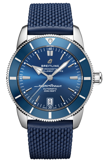 Breitling Superocean Heritage B20 Automatic 42 Blue Dial Blue Mesh Bracelet Watch for Men - AB2010161C1S1