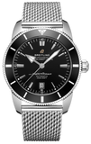  Shop Authentic Breitling Superocean Heritage B20 Automatic 46 Black Dial Silver Mesh Bracelet Watch for Men - AB2020121B1A1 - Luxxuri