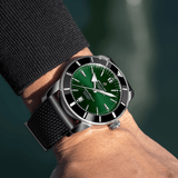  Shop Authentic Breitling Superocean Heritage B20 Automatic 46 Green Dial Black Mesh Bracelet Watch for Men - AB2020121L1S1 - Luxxuri