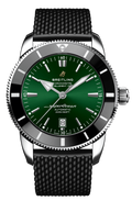 Breitling Superocean Heritage B20 Automatic 46 Green Dial Black Mesh Bracelet Watch for Men - AB2020121L1S1
