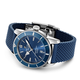  Shop Authentic Breitling Superocean Heritage B20 Automatic 46 Blue Dial Blue Mesh Bracelet Watch for Men - AB2020161C1S1 - Luxxuri
