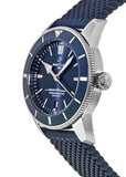 Shop Authentic Breitling Superocean Heritage II B20 44mm Blue Dial Blue Rubber Strap Mens Watch - AB2030161C1S1 - Luxxuri