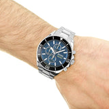  Shop Authentic Hugo Boss Ocean Edition Chronograph Blue Dial Silver Steel Strap Watch for Men - 1513704 - Luxxuri