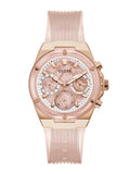  Shop Authentic Guess Athena Rose Gold Dial Rose Gold Rubber Strap Watch for Women - GW0409L3 - Luxxuri