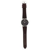  Shop Authentic Emporio Armani Kappa Quartz Black Dial Brown Leather Strap Watch For Men - AR11153 - Luxxuri