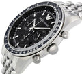  Shop Authentic Emporio Armani Tazio Chronograph Black Dial Silver Steel Strap Watch For Men - AR5988 - Luxxuri