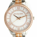  Shop Authentic Michael Kors Lauryn Mother of Pearl Dial Two Tone Steel Strap Watch For Women - MK3979 - Luxxuri