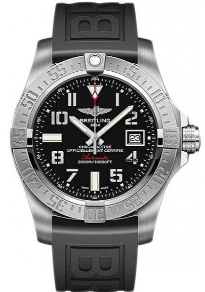  Shop Authentic Breitling Avenger II Seawolf Stainless Steel 45mm Black Rubber Strap Mens Watch - A1733110/BC31/153S - Luxxuri