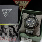  Shop Authentic Guess Rigor Multifunction Black Dial Black Steel Strap Watch For Men - W0218G1 - Luxxuri