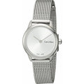  Shop Authentic Calvin Klein Minimal White Dial Silver Mesh Bracelet Watch for Women - K3M231Y6 - Luxxuri